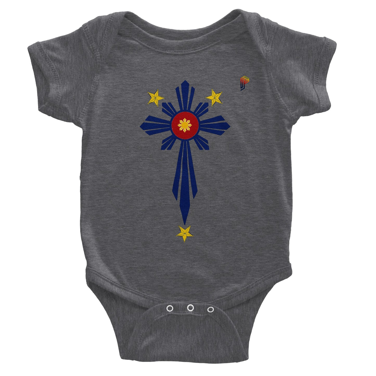 Philippine Cross on Baby Short Sleeve Bodysuit