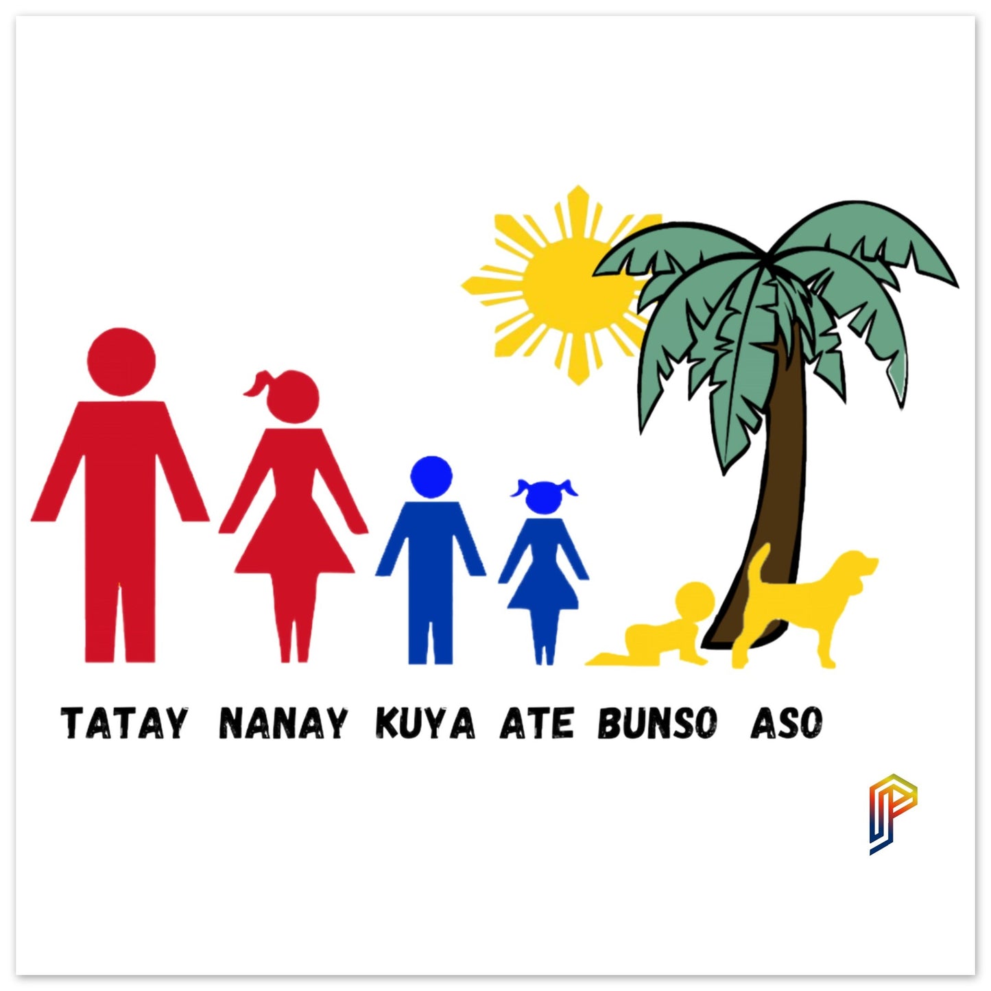 Philippine Family on Aluminum Print