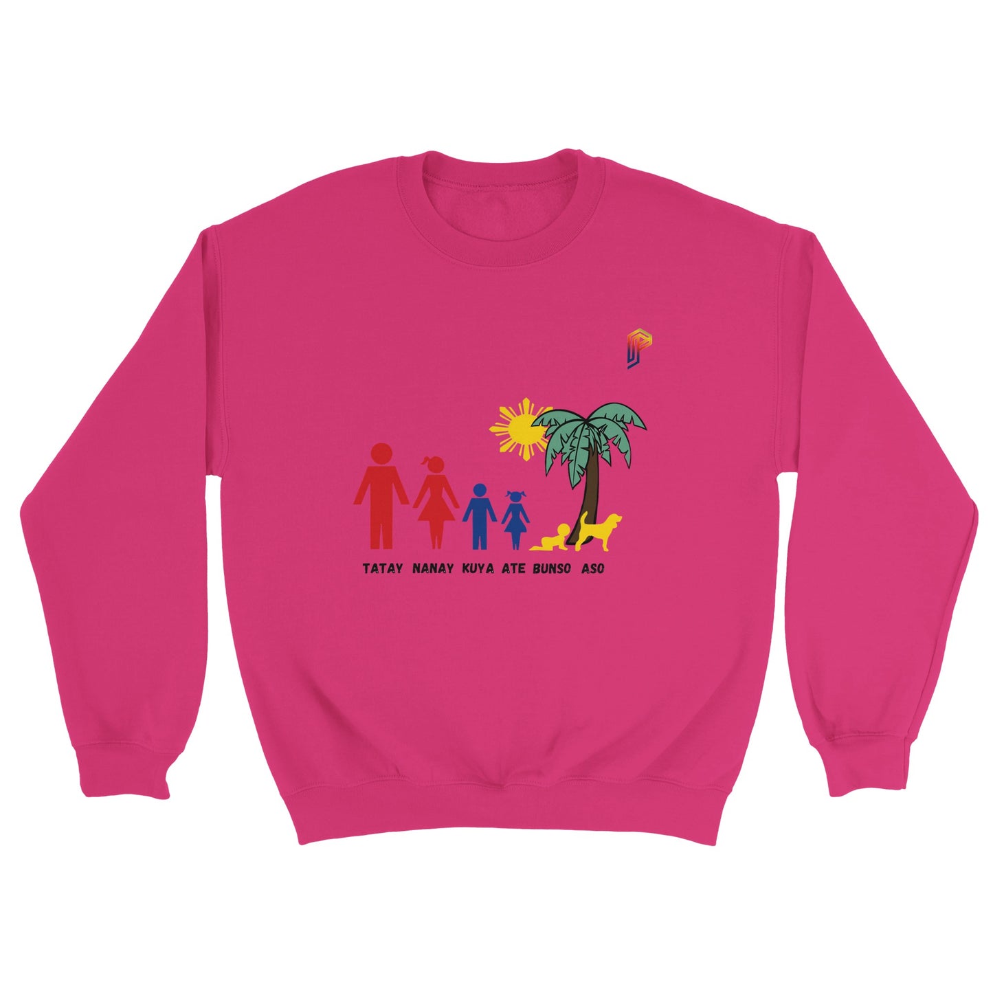 Philippine Family on Women's Crewneck Sweatshirt