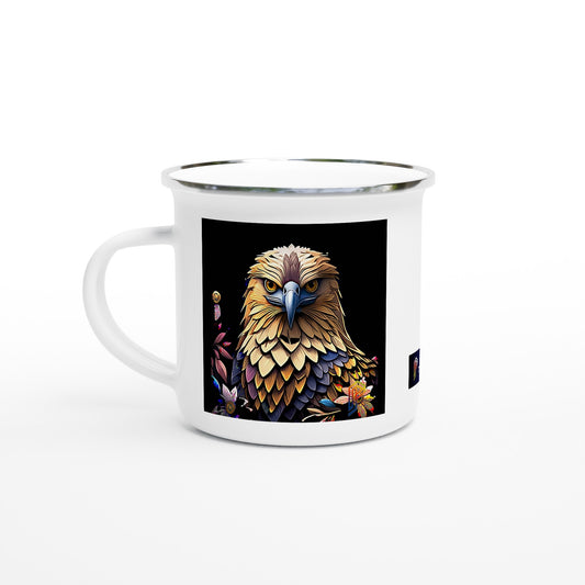 Philippine Agila on White 12oz Enamel Mug