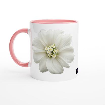 Philippine Sampaguita on White 11oz Ceramic Mug with Color Inside