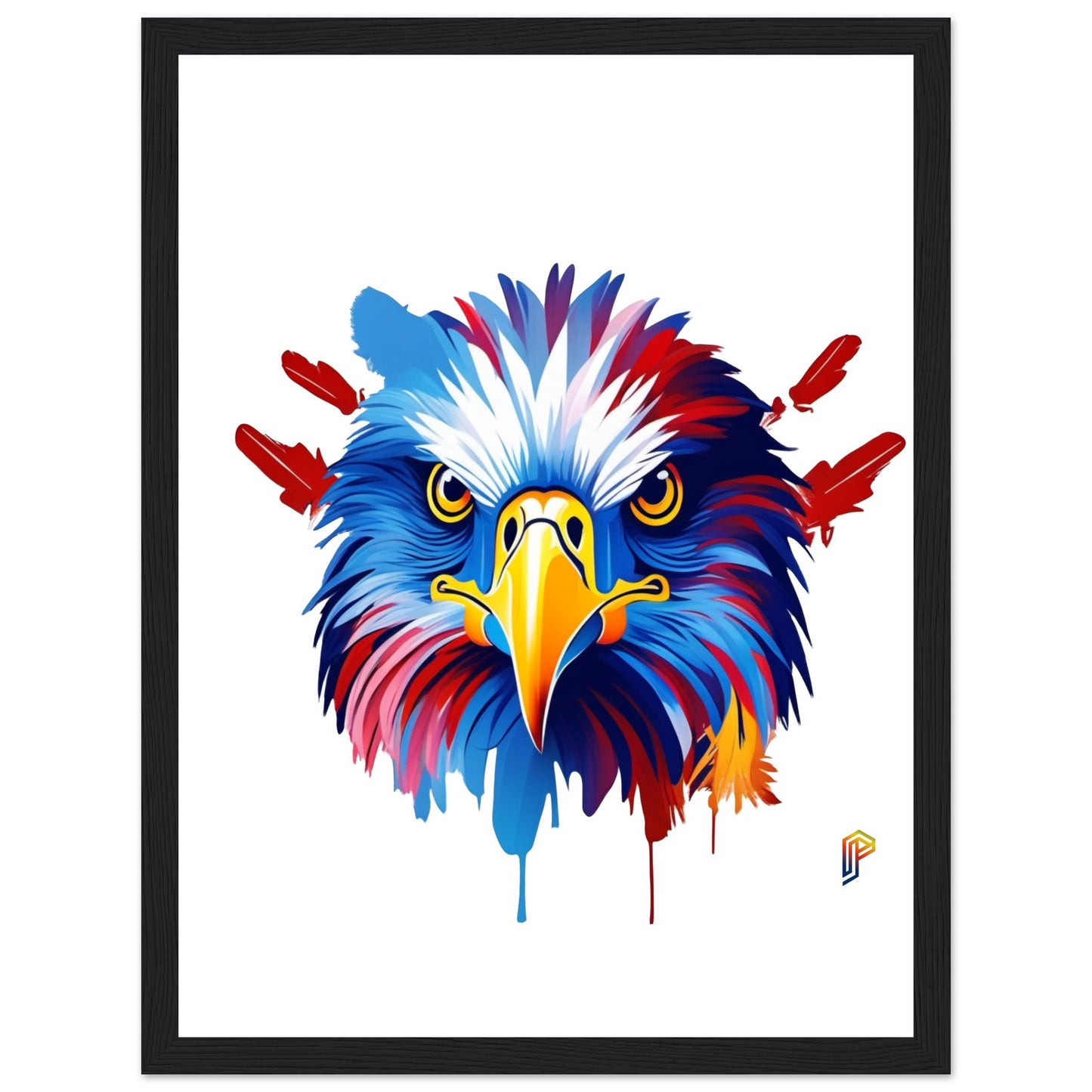 Philippine Agila Colorful on Premium Matte Paper Wooden Framed Poster