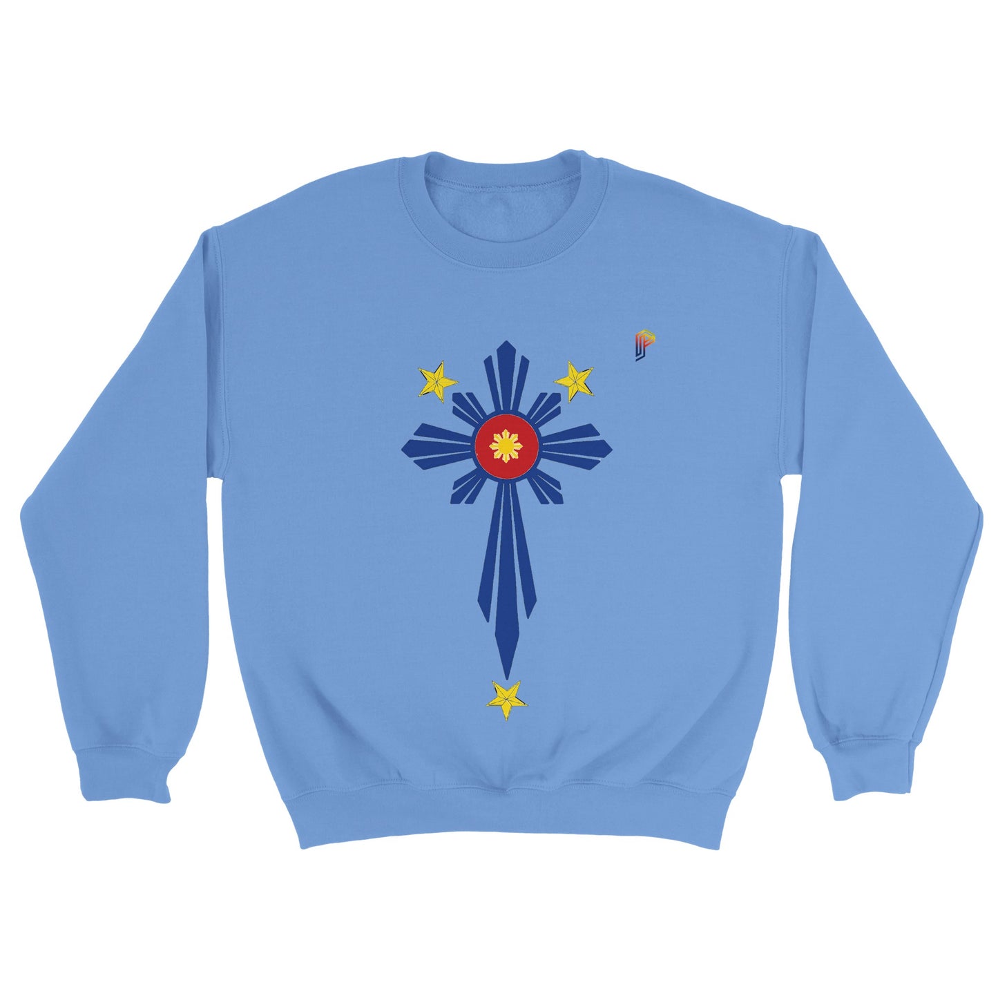 Philippine Cross on Women's Crewneck Sweatshirt