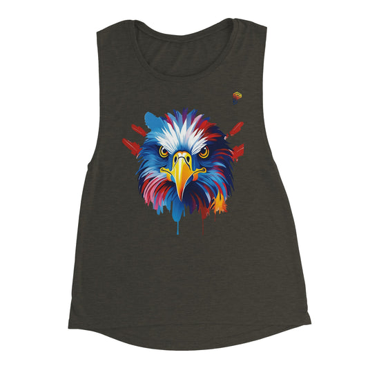 Philippine Agila Colorful on Women's Muscle Tank Top