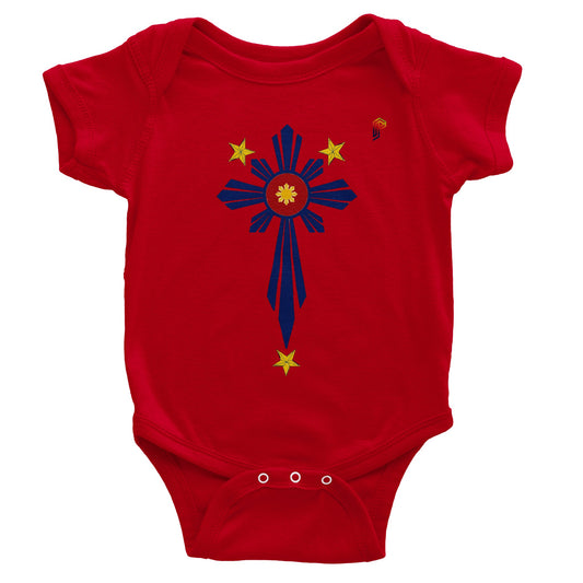 Philippine Cross on Baby Short Sleeve Bodysuit