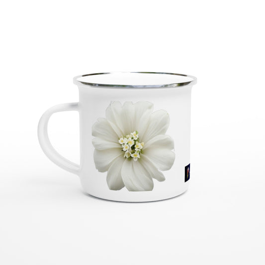 Philippine Sampaguita on White 12oz Enamel Mug