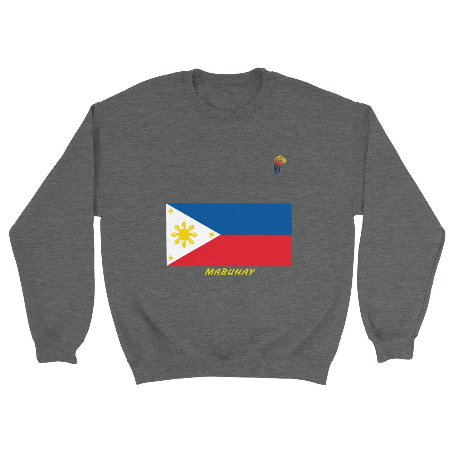 Philippine Flag Mabuhay on Women's Crewneck Sweatshirt