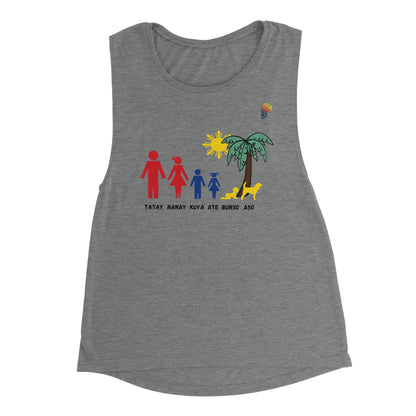 Philippine Family on Women's Muscle Tank Top