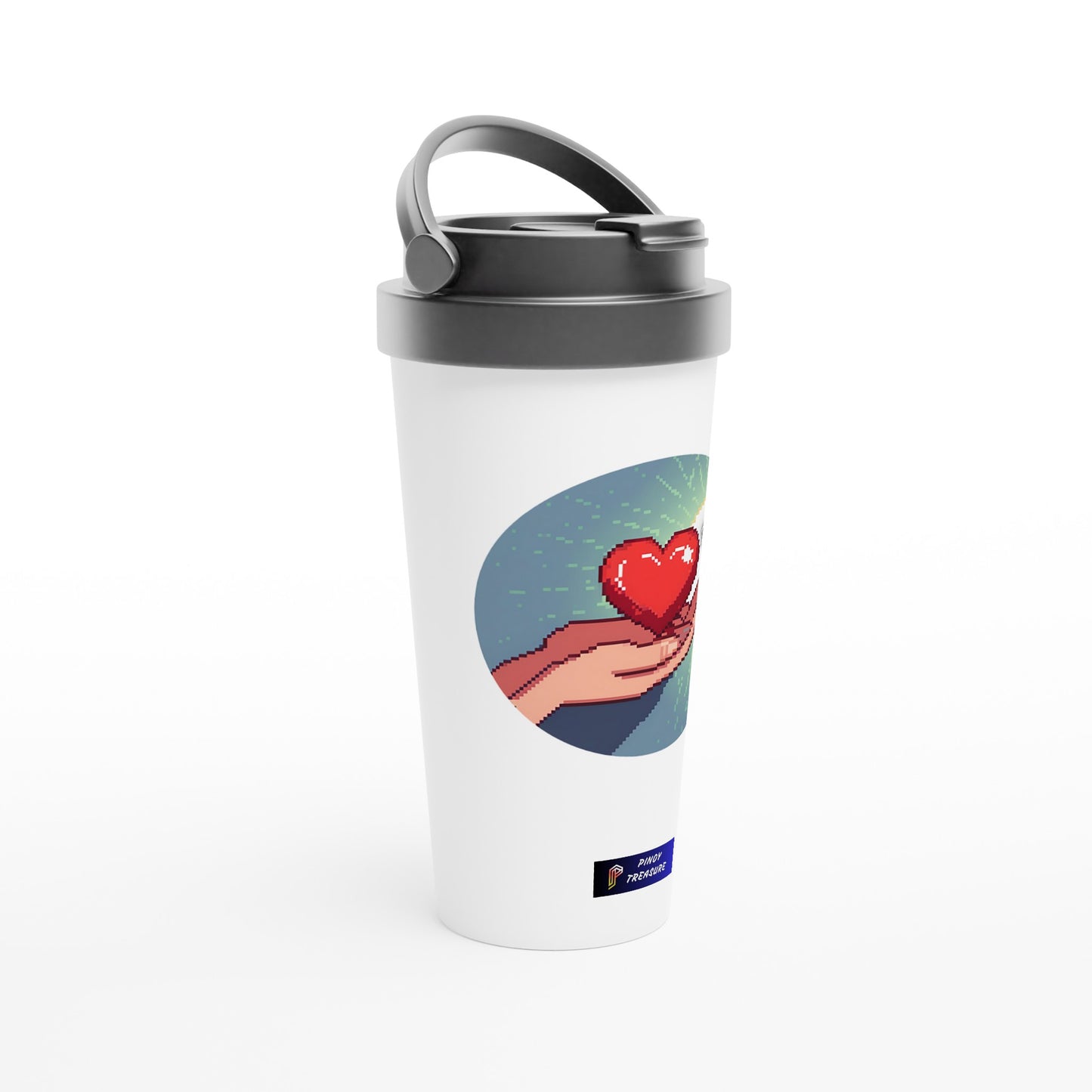 Mahal Ko on White 15oz Stainless Steel Travel Mug