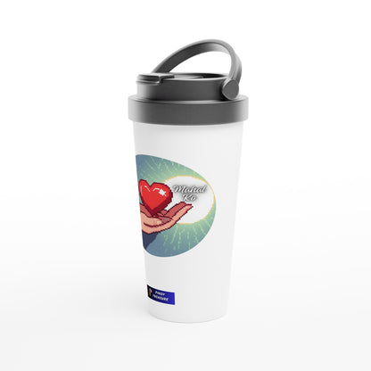 Mahal Ko on White 15oz Stainless Steel Travel Mug