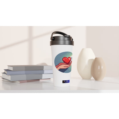 Mahal Ko on White 15oz Stainless Steel Travel Mug