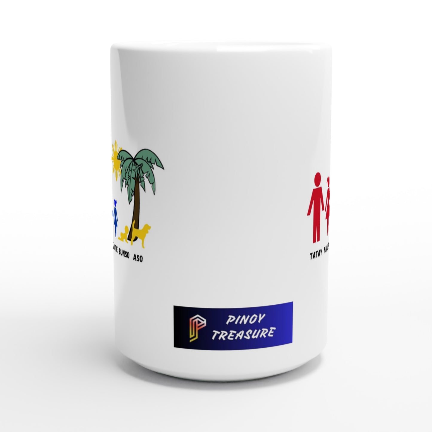 Philippine Family on White 15oz Ceramic Mug