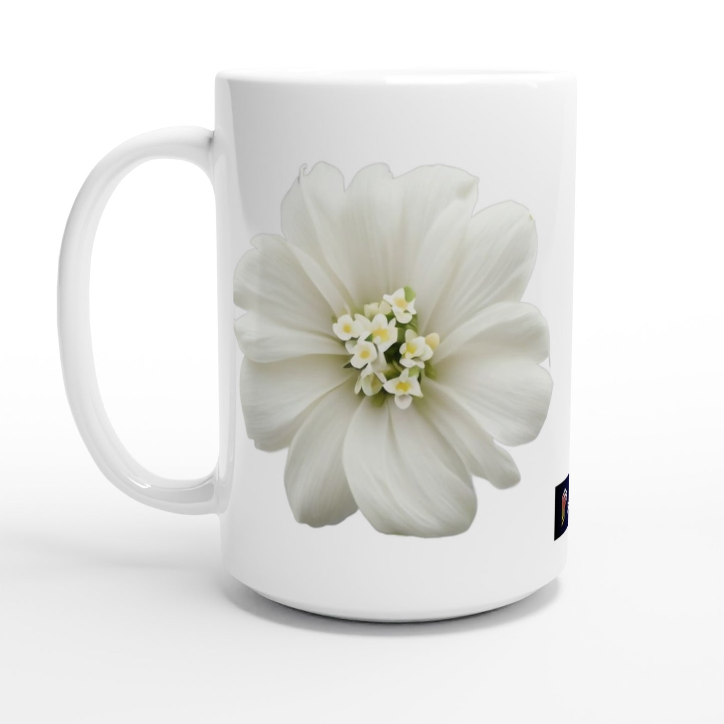 Philippine Sampaguita on White 15oz Ceramic Mug