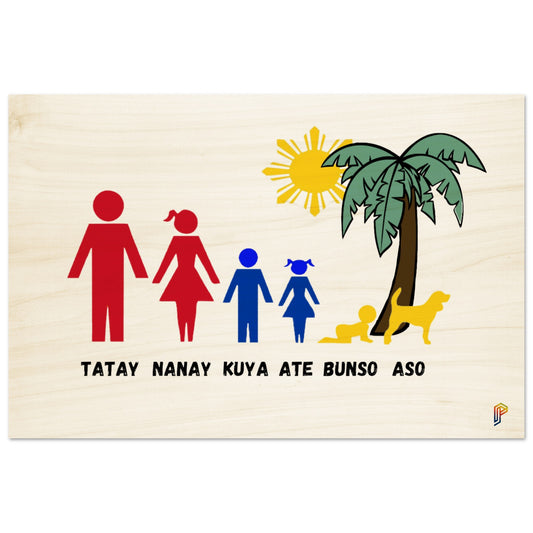 Philippine Family on Wood Prints