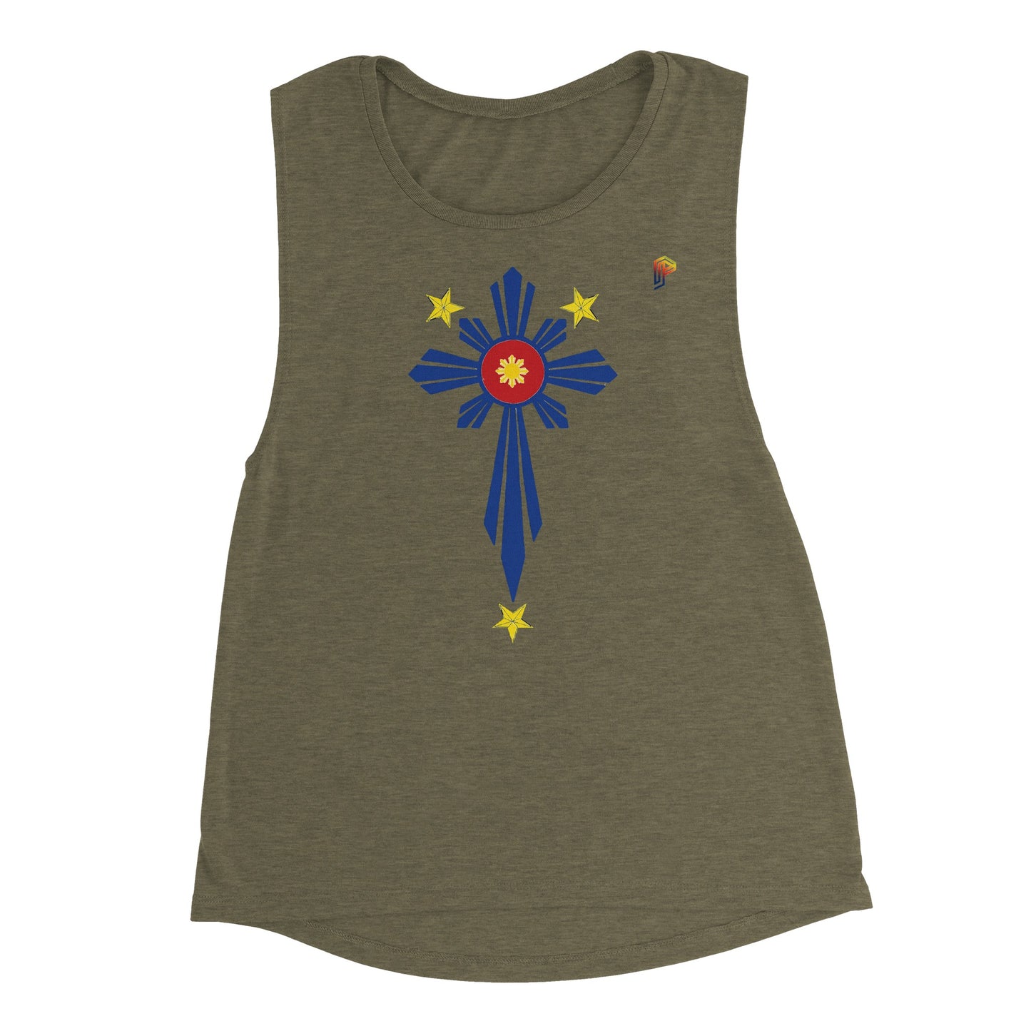 Philippine Cross on Women's Muscle Tank Top