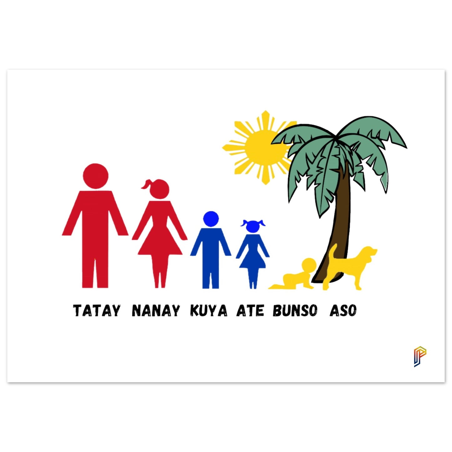 Philippine Family on Premium Matte Paper Poster