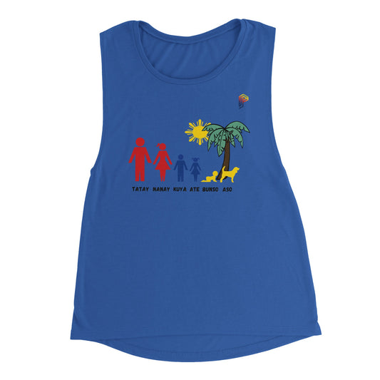 Philippine Family on Women's Muscle Tank Top