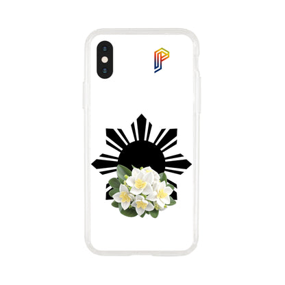 Philippine Sun and Sampaguita Clear Case for Apple iPhone X, XS, XR, 11, 12, 13, 14 Series