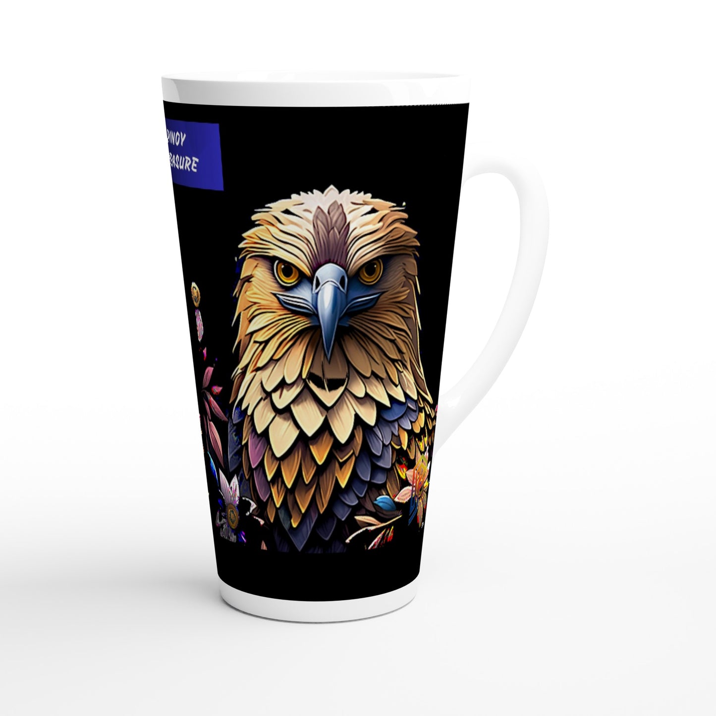 Philippine Agila on White Latte 17oz Ceramic Mug