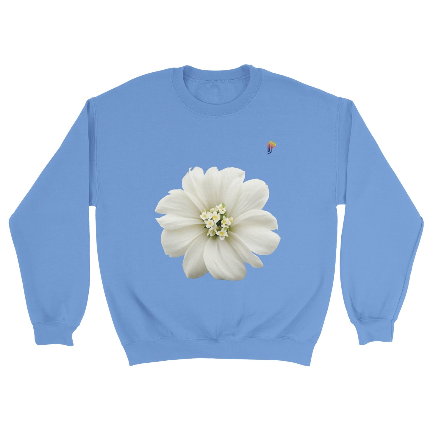 Philippine Sampaguita on Women's Crewneck Sweatshirt