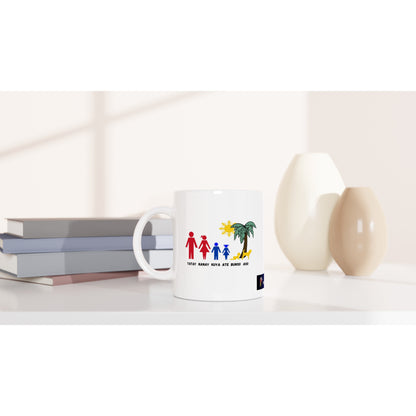 Philippine Family on White 11oz Ceramic Mug