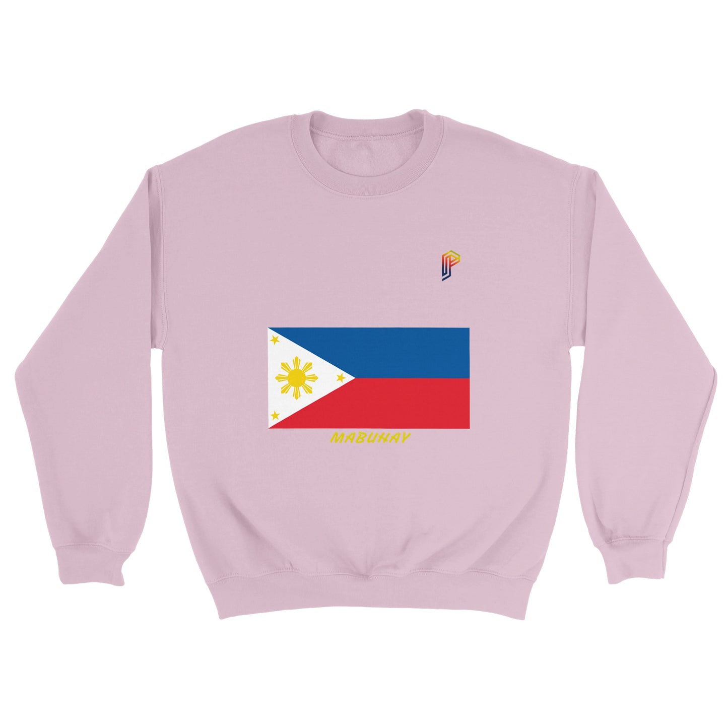 Philippine Flag Mabuhay on Women's Crewneck Sweatshirt