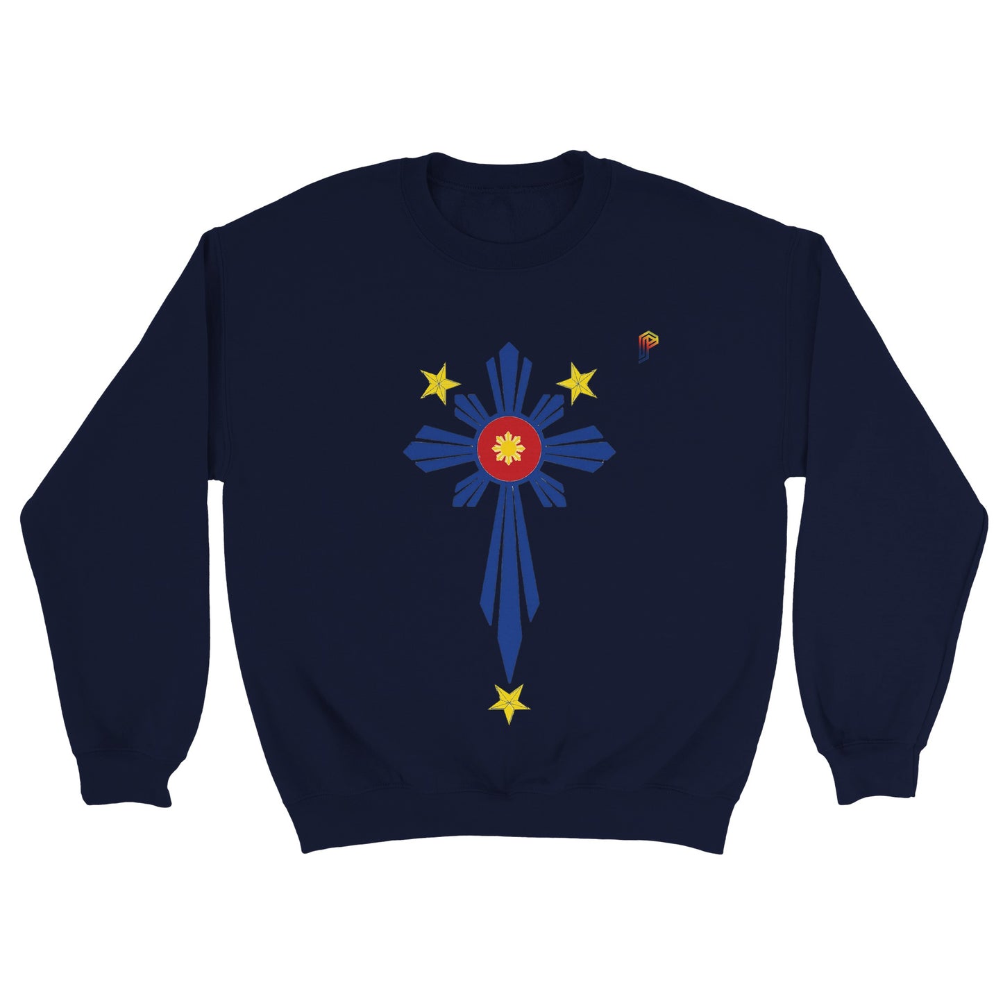 Philippine Cross on Women's Crewneck Sweatshirt