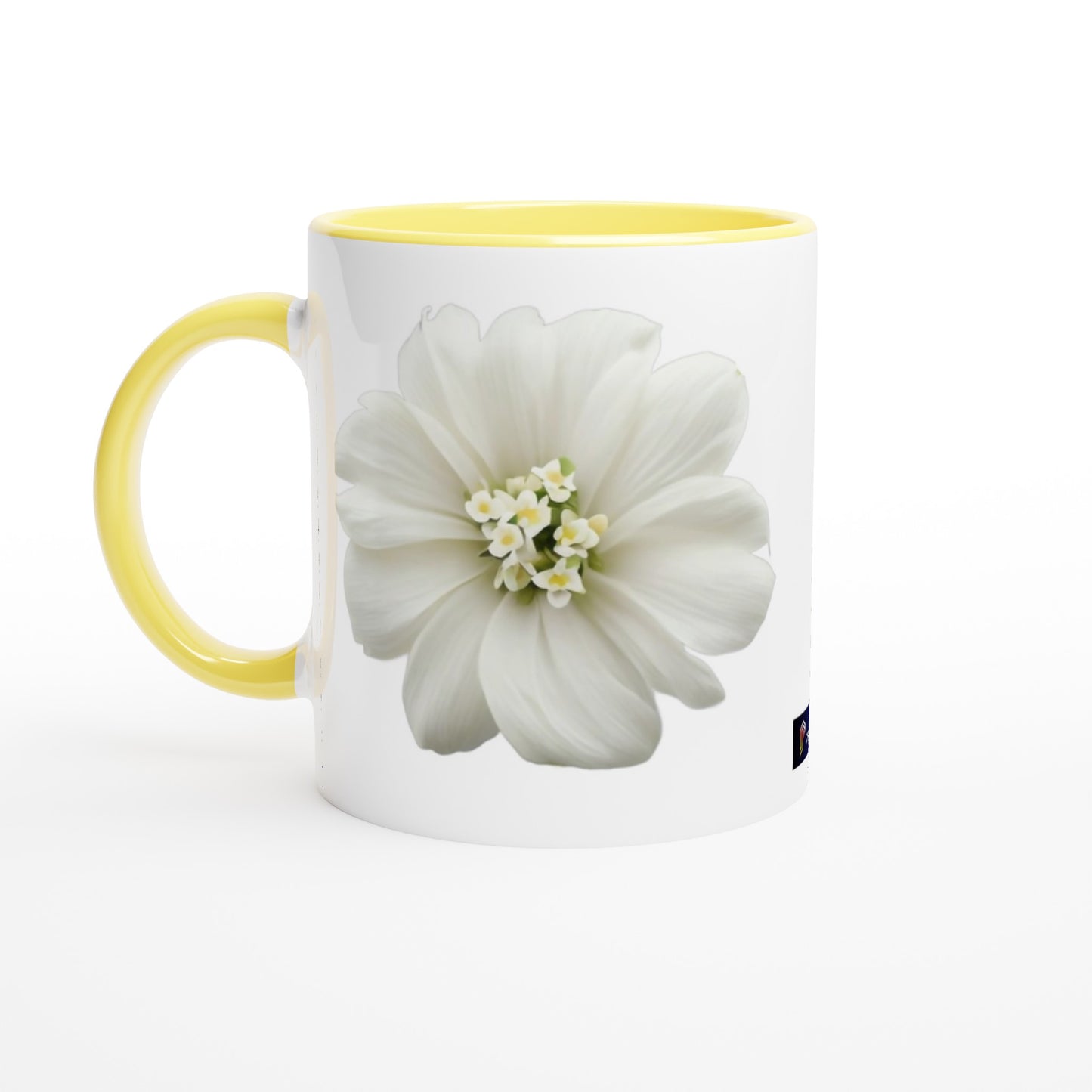 Philippine Sampaguita on White 11oz Ceramic Mug with Color Inside