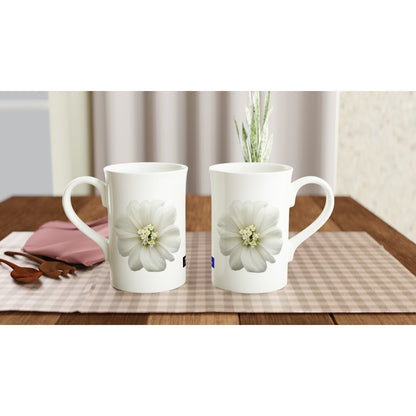 Philippine Sampaguita on White 10oz Slim Porcelain Mug