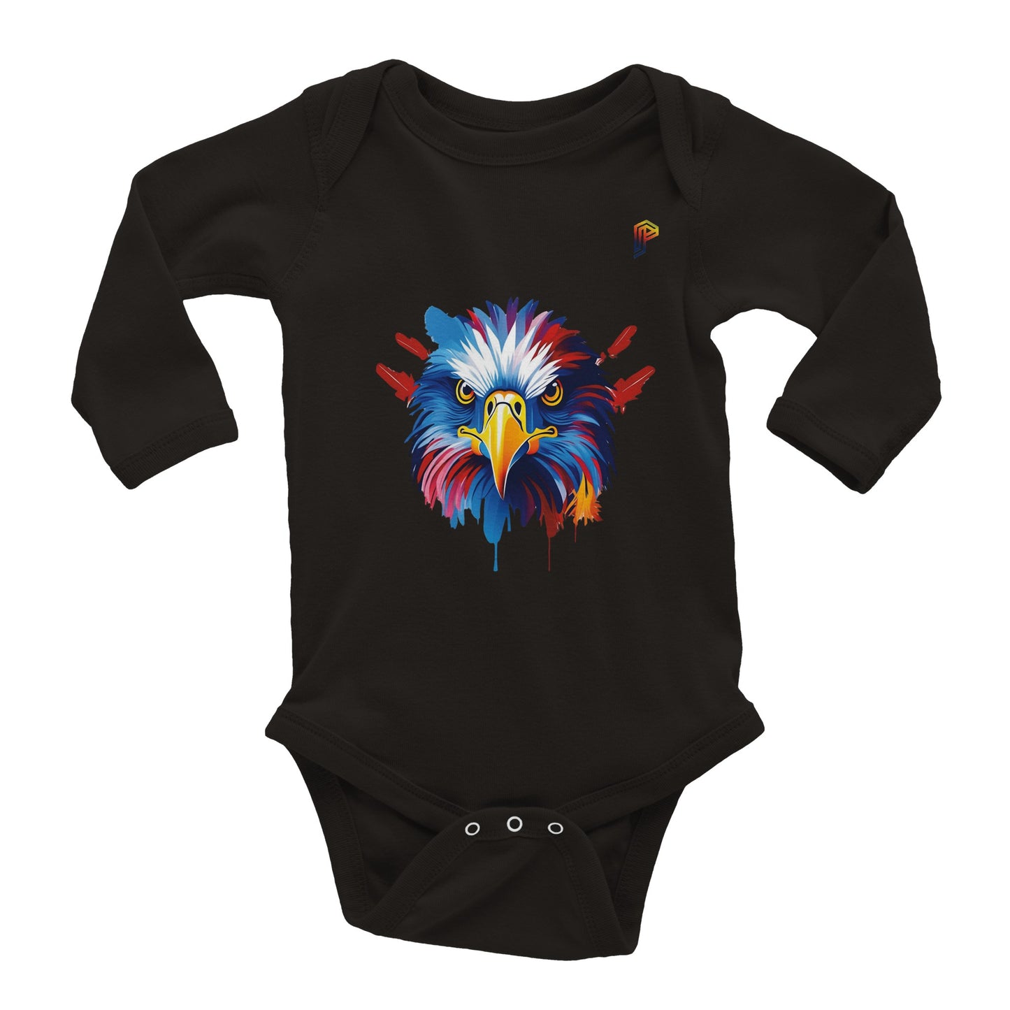 Philippine Agila Colorful on Baby Long Sleeve Bodysuit