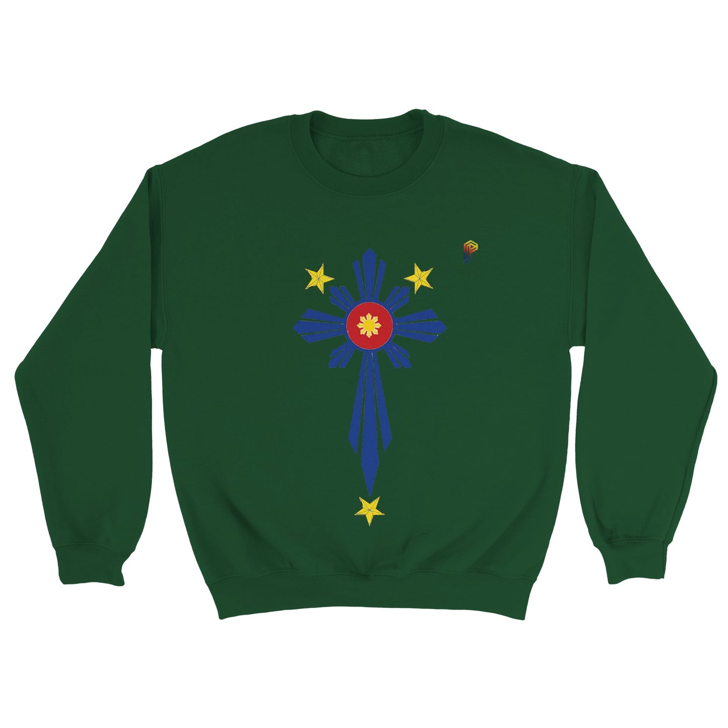 Philippine Cross on Women's Crewneck Sweatshirt