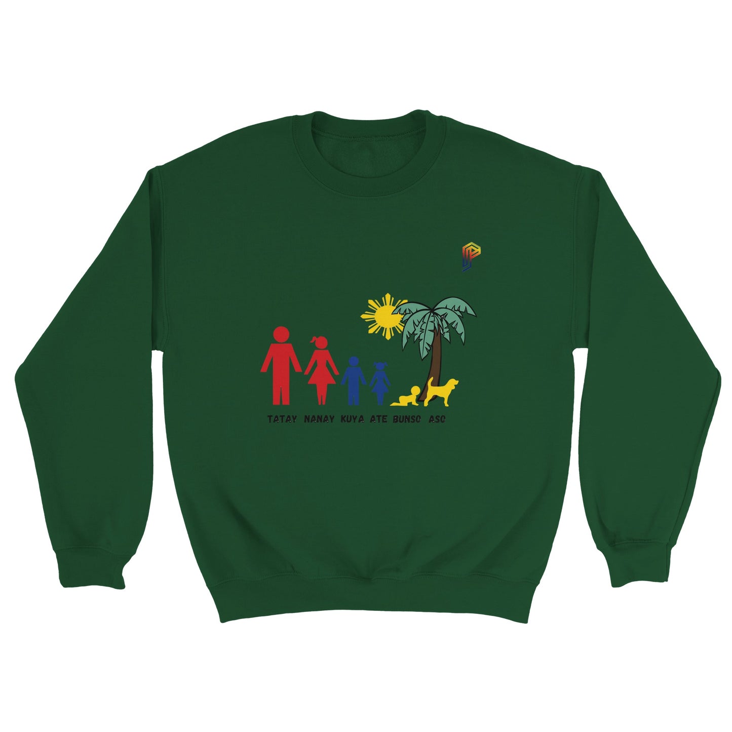 Philippine Family on Women's Crewneck Sweatshirt