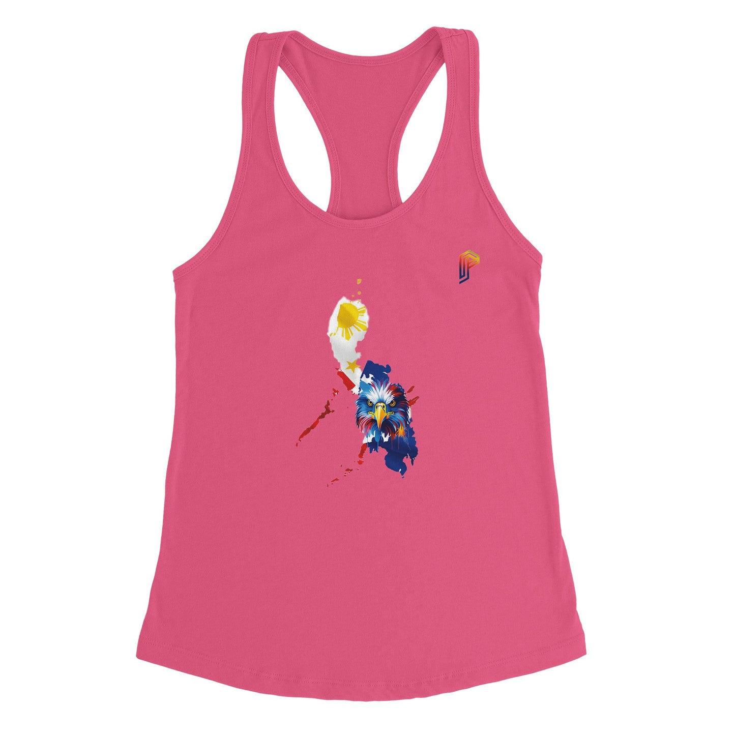 Philippine Islands with Agila on Women's Ideal Racerback Tank