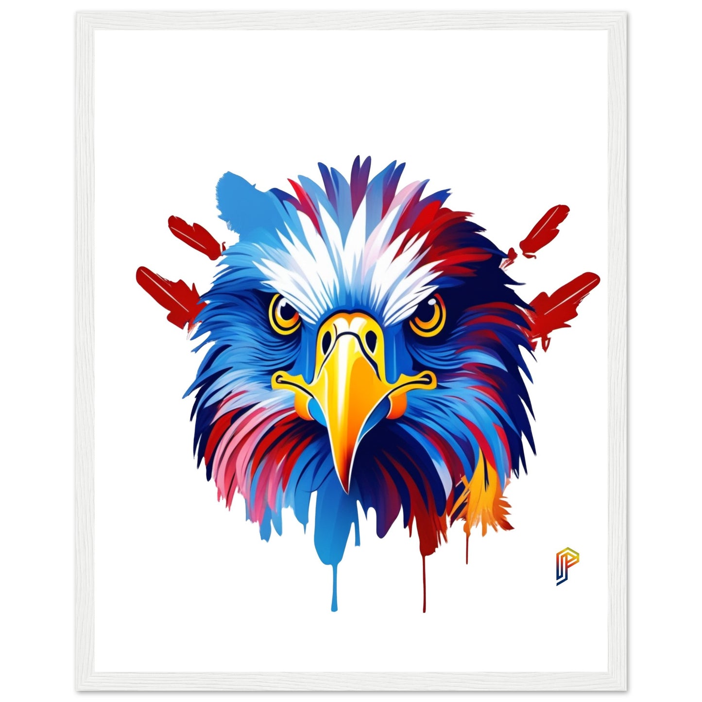 Philippine Agila Colorful on Premium Matte Paper Wooden Framed Poster