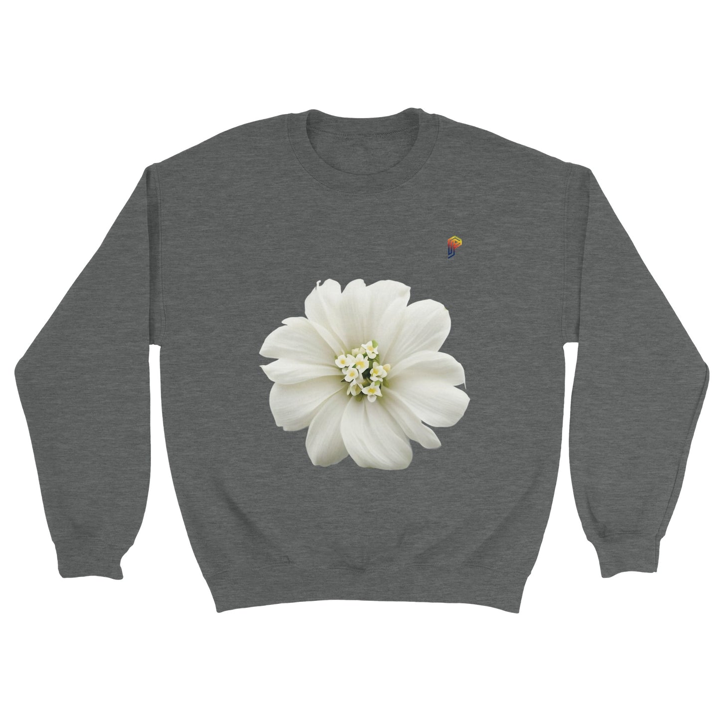 Philippine Sampaguita on Women's Crewneck Sweatshirt