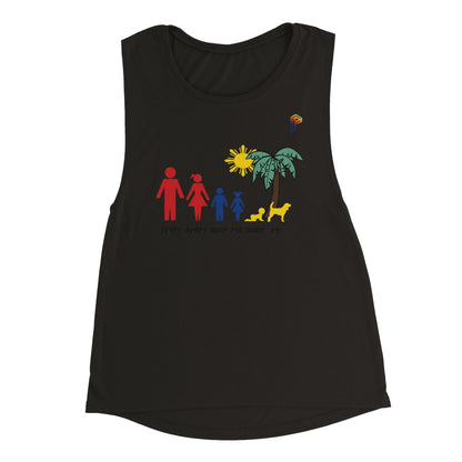 Philippine Family on Women's Muscle Tank Top