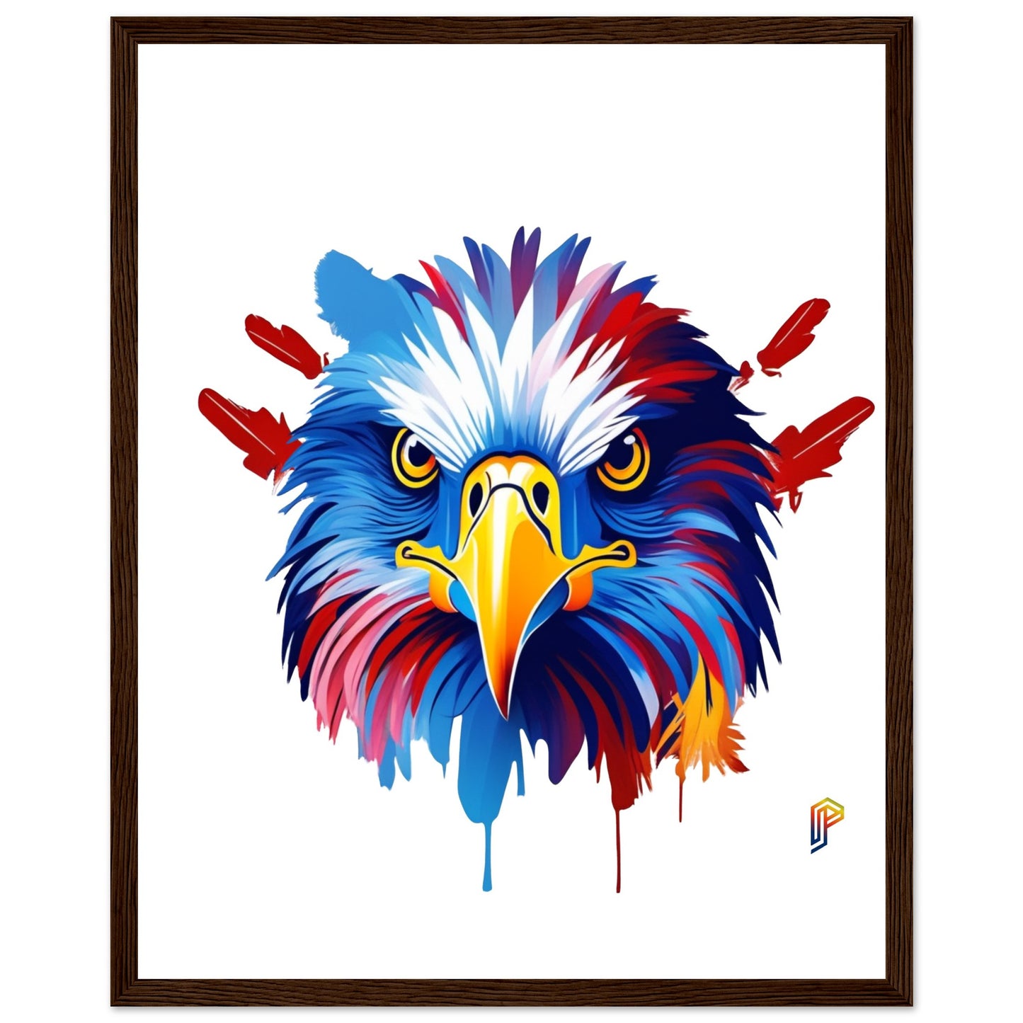 Philippine Agila Colorful on Premium Matte Paper Wooden Framed Poster