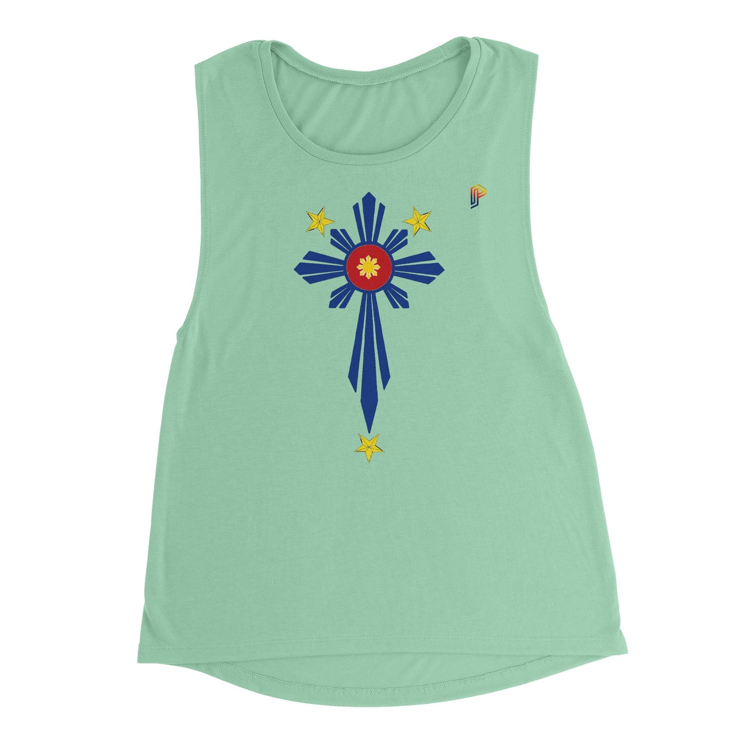 Philippine Cross on Women's Muscle Tank Top