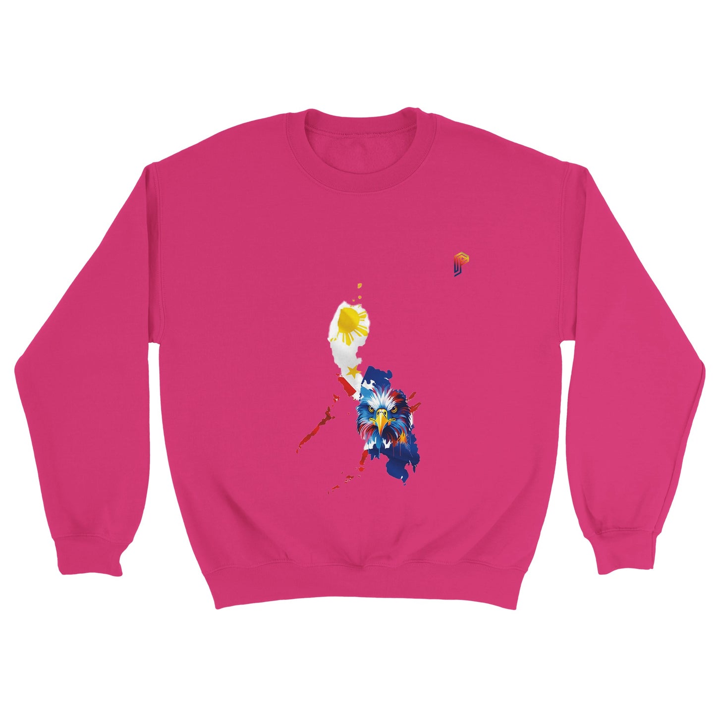 Philippine Islands with Agila on Women's Crewneck Sweatshirt