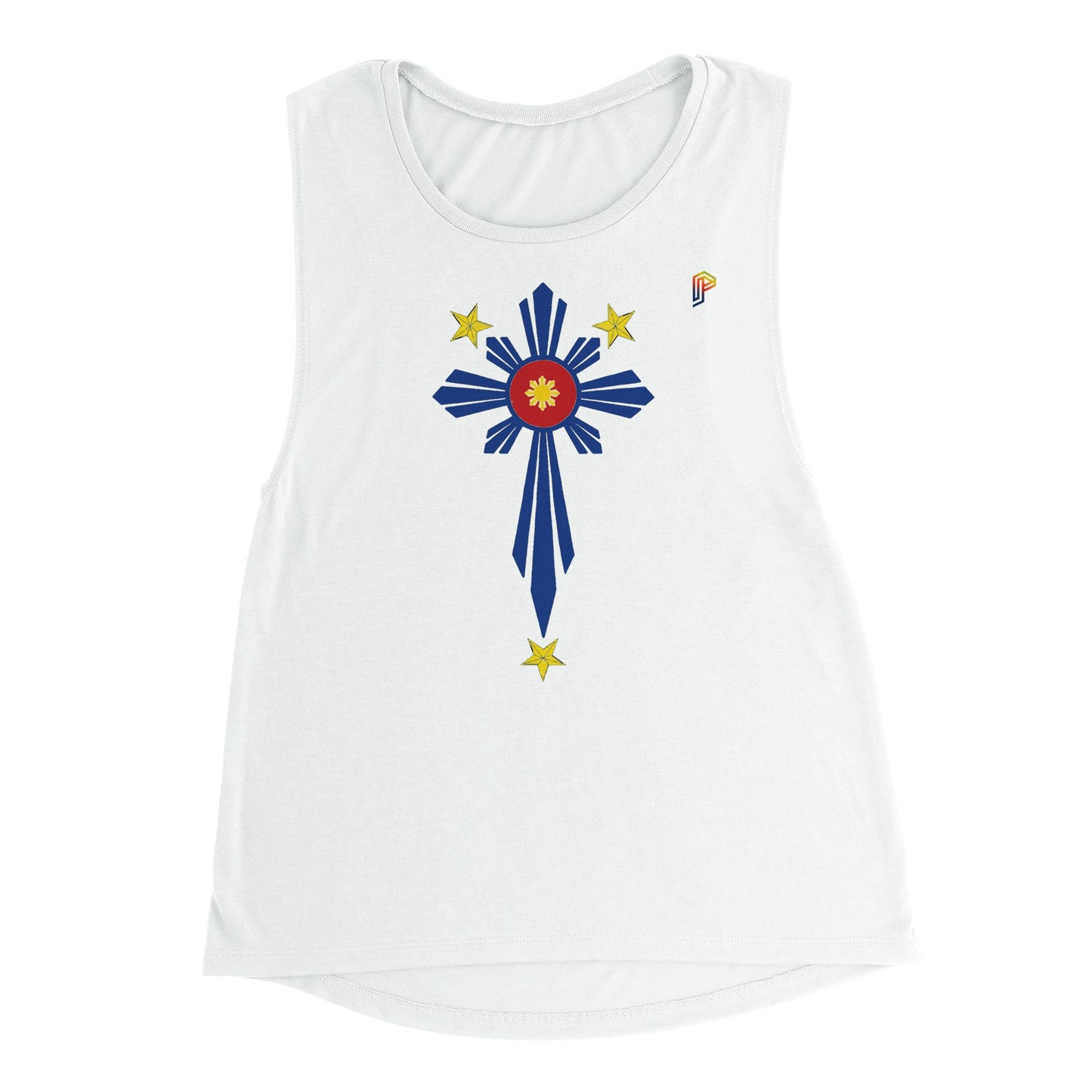 Philippine Cross on Women's Muscle Tank Top