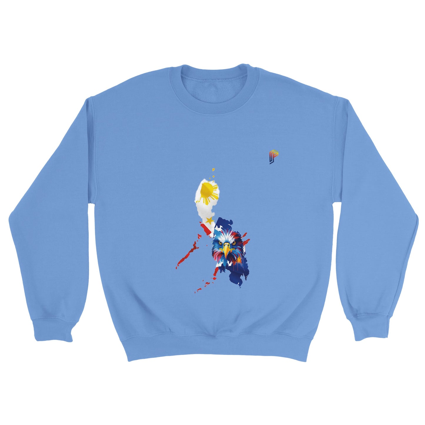 Philippine Islands with Agila on Women's Crewneck Sweatshirt