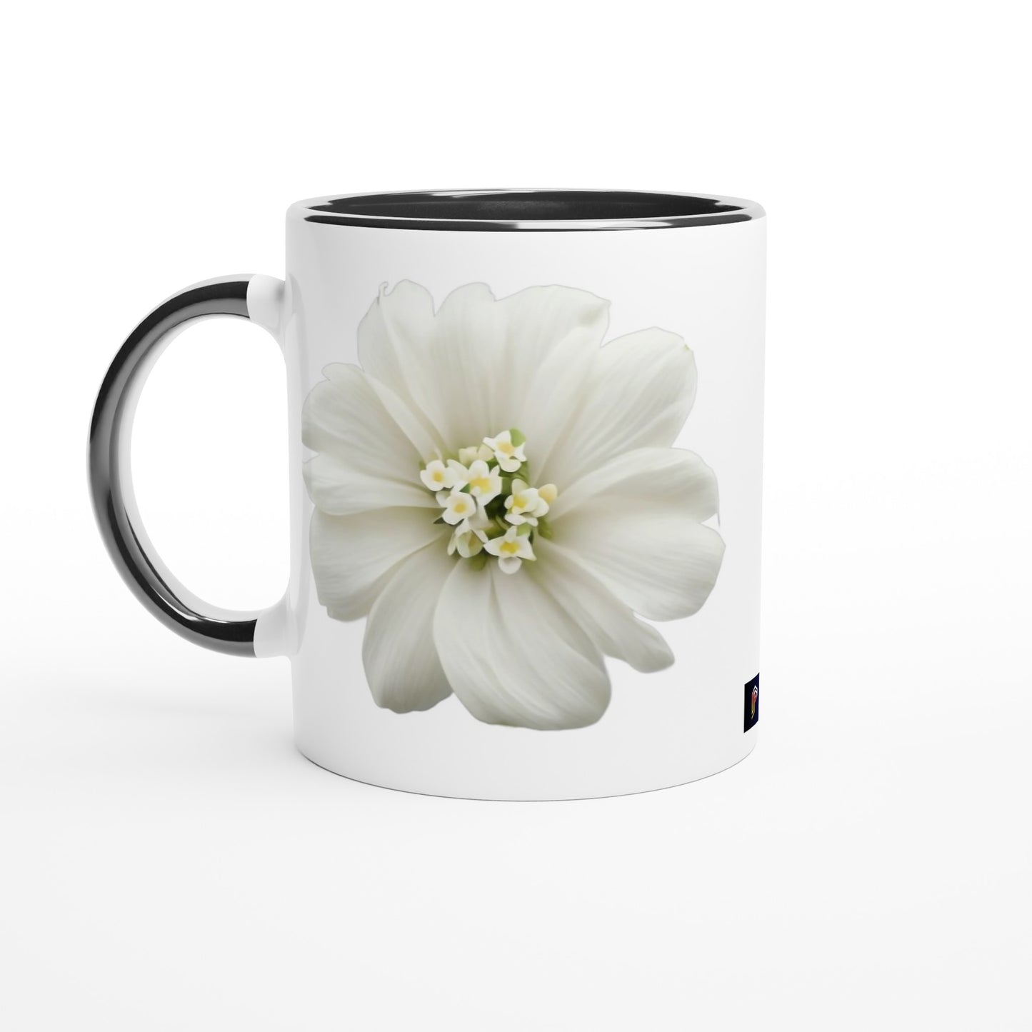 Philippine Sampaguita on White 11oz Ceramic Mug with Color Inside