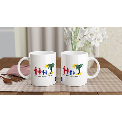 Philippine Family on White 11oz Ceramic Mug