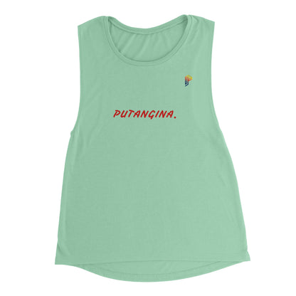 PUTANGINA. on Women's Muscle Tank Top