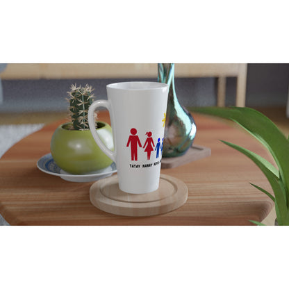 Philippine Family on White Latte 17oz Ceramic Mug