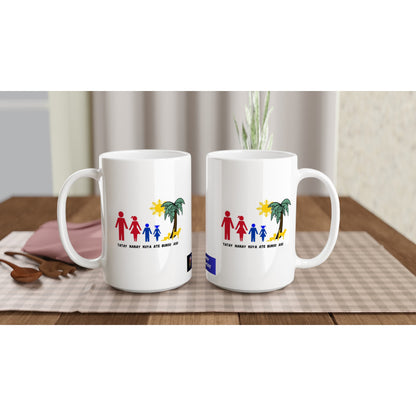 Philippine Family on White 15oz Ceramic Mug