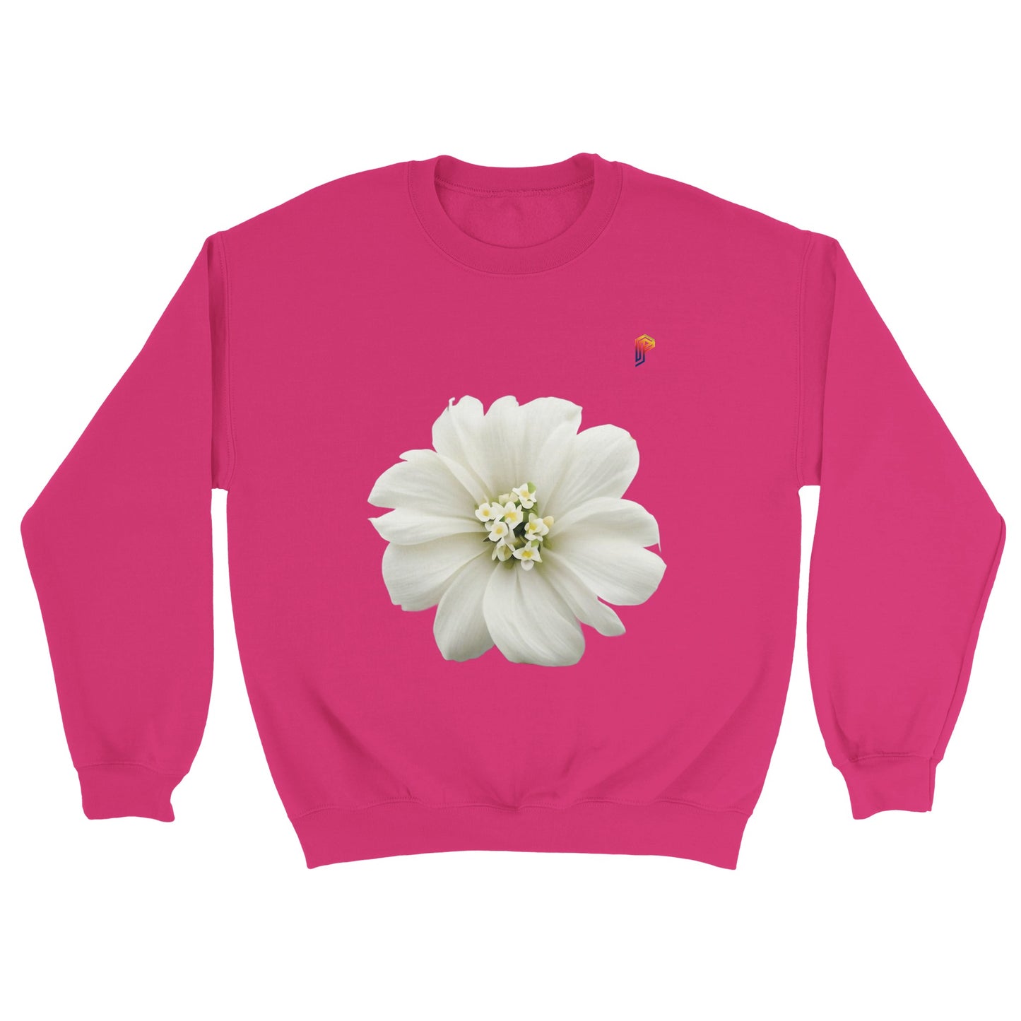 Philippine Sampaguita on Women's Crewneck Sweatshirt