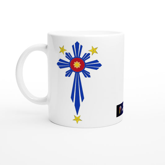 Philippine Cross on White 11oz Ceramic Mug