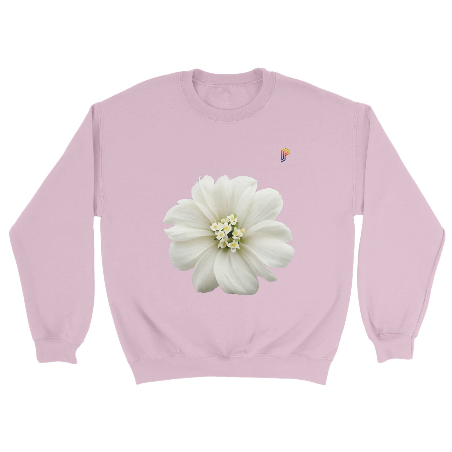 Philippine Sampaguita on Women's Crewneck Sweatshirt