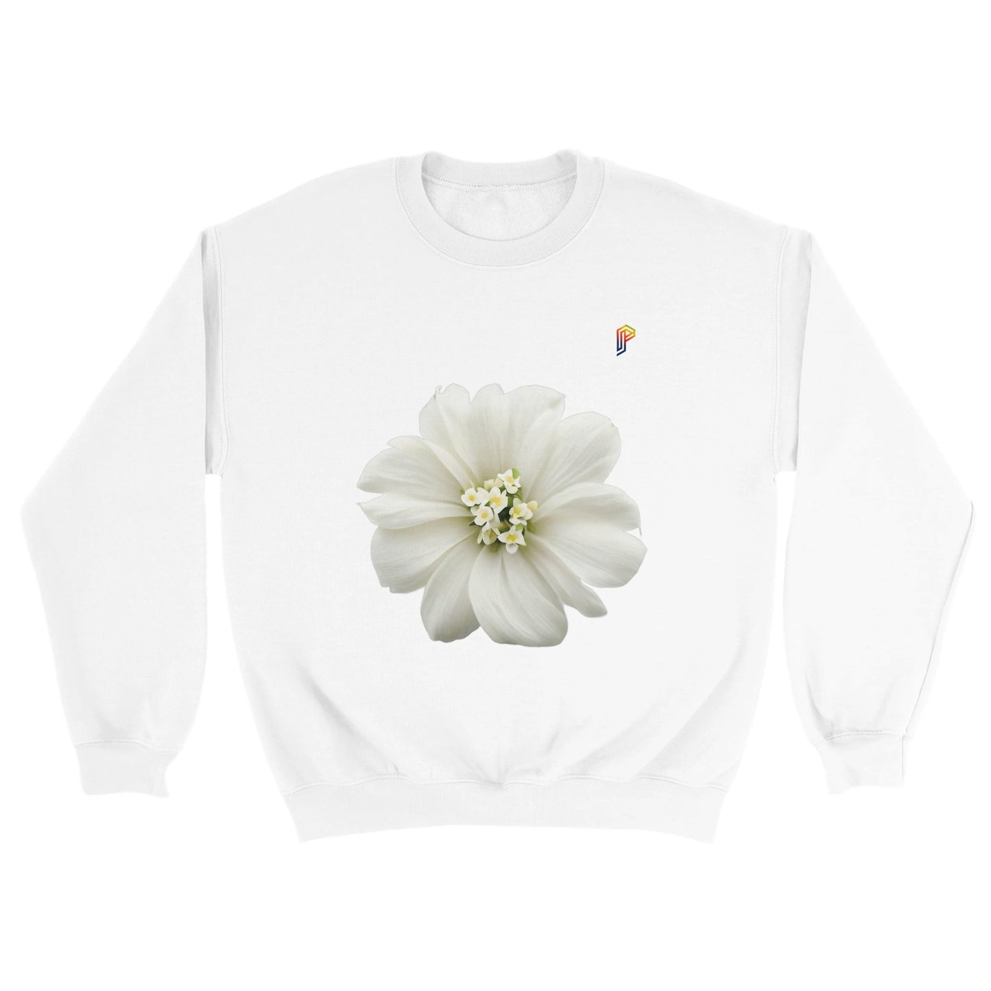 Philippine Sampaguita on Women's Crewneck Sweatshirt